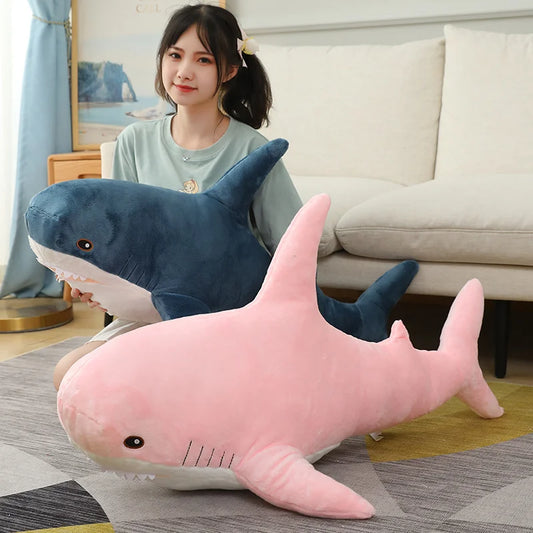Large Shark Plush Toy 4 sizes 3 Colours 11201004 - Snuggle Time