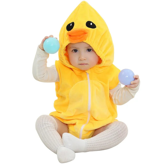 Newborn Sleeveless Duck Romper Suit 0-24mth 10205116 - Snuggle Time