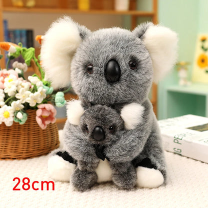 28cm Koala Bear with Baby Grey or White Plush Toy 11204196