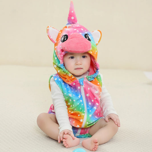 Newborn Sleeveless Colourful Unicorn Romper Suit 0-24mth 10205120 - Snuggle Time