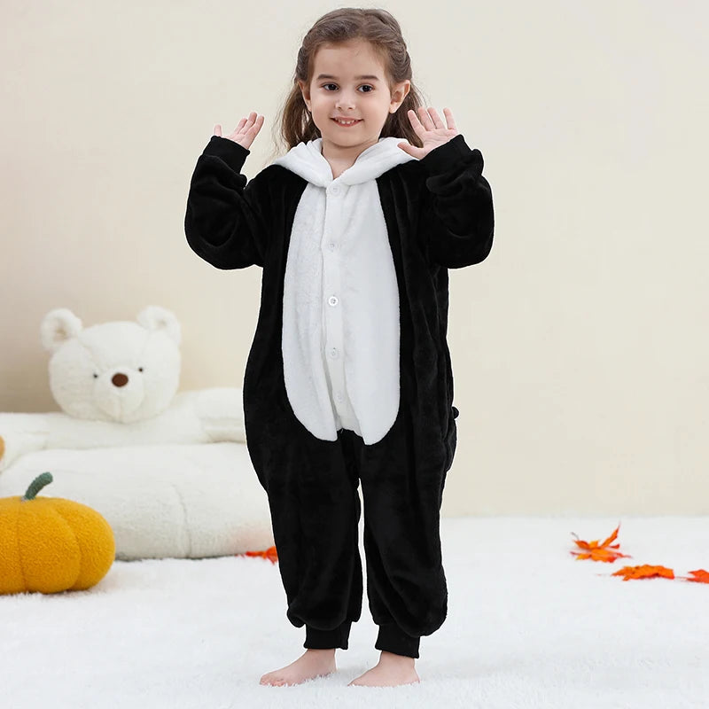 Kids Thick Hooded Panda Onesie 2-11yrs 10205140 - Snuggle Time