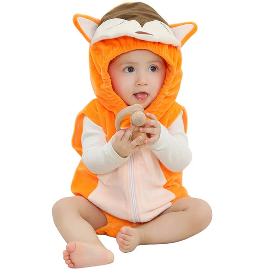 Newborn Sleeveless Fox Romper Suit 0-24mth 10205119 - Snuggle Time