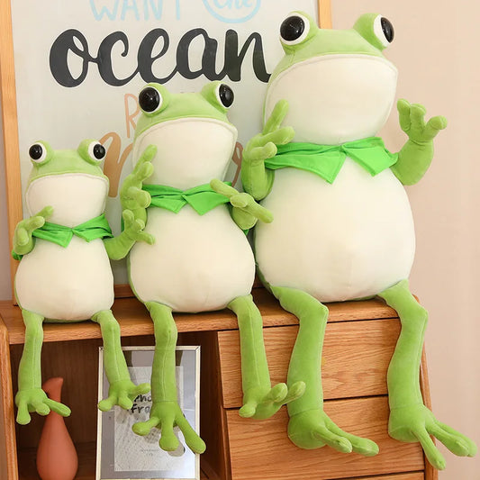 45/60/80cm Plush Cloaked Frog 11201047 - Snuggle Time