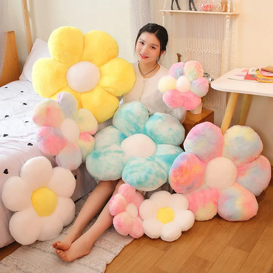 30/50/65cm Faux Rabbit Fur Plush Flower Cushion 5 Designs 11201016 - Snuggle Time