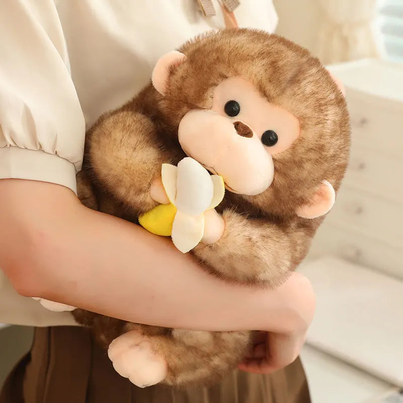 25/30/40cm Furry Plush Chunky Gorilla 2 Colours 11201008 - Snuggle Time
