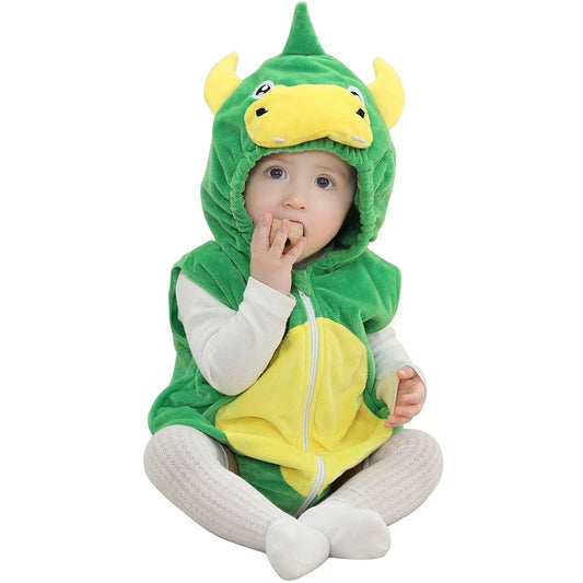 Newborn Sleeveless Dinosaur Romper Suit 0-24mth 10205117 - Snuggle Time