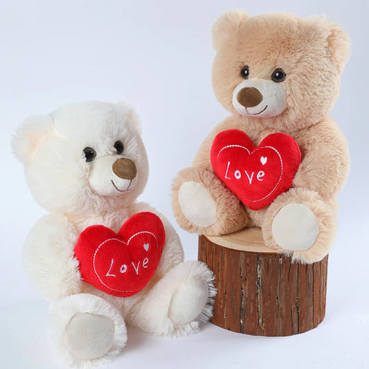 35cm Plush Love Teddy 3 Colours Available 11201002 - Snuggle Time