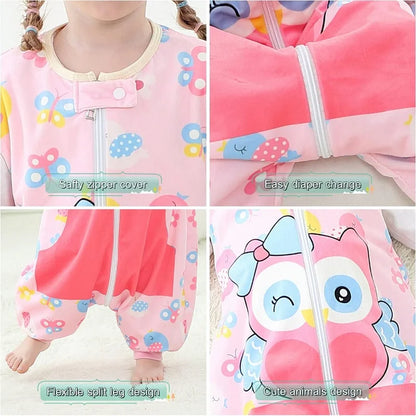 Kids Fun Cartoon Design Sleeveless Onesie 7 Designs 1-6yrs 10205145 - Snuggle Time