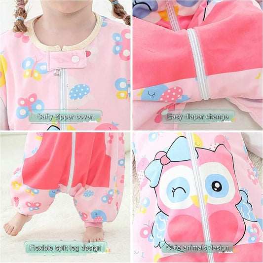 Kids Fun Cartoon Design Sleeveless Onesie 7 Designs 1-6yrs 10205145 - Snuggle Time