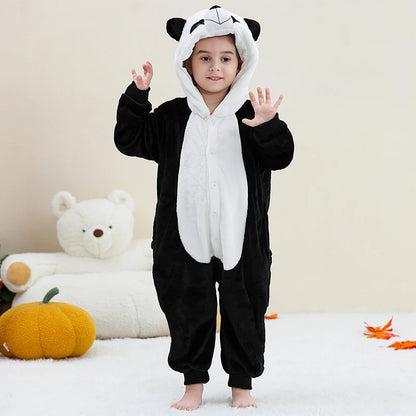 Kids Thick Hooded Panda Onesie 2-11yrs 10205140 - Snuggle Time
