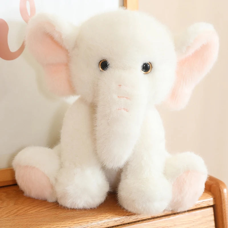 35cm Soft Plush Fluffy Elephant 3 Colours 11201061 - Snuggle Time