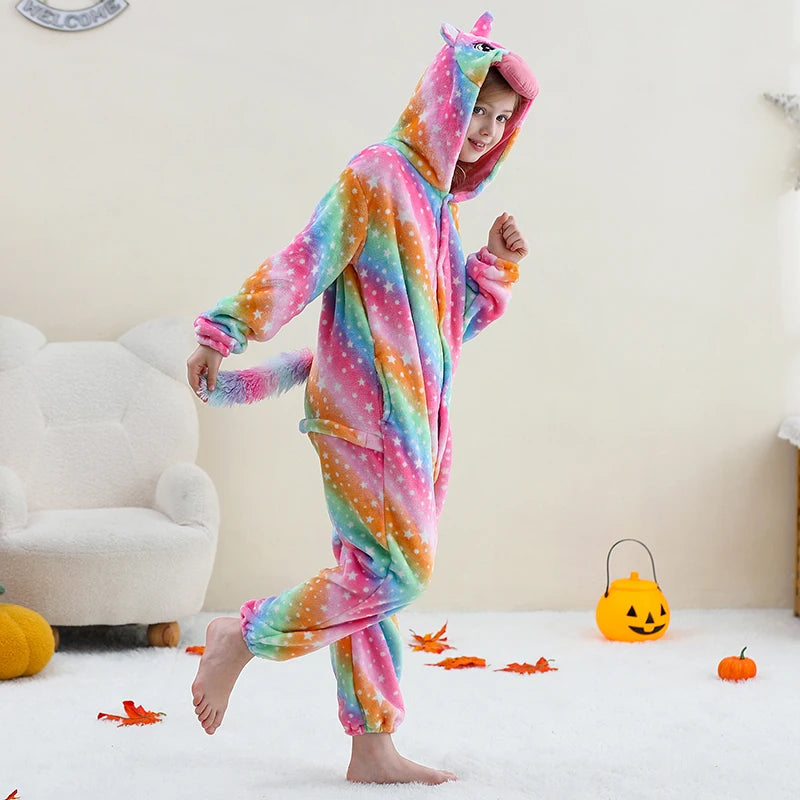 Kids Thick Hooded Unicorn Onesie 2 Designs 2-11yrs 10205133 - Snuggle Time