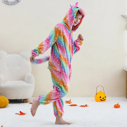 Kids Thick Hooded Unicorn Onesie 2 Designs 2-11yrs 10205133 - Snuggle Time