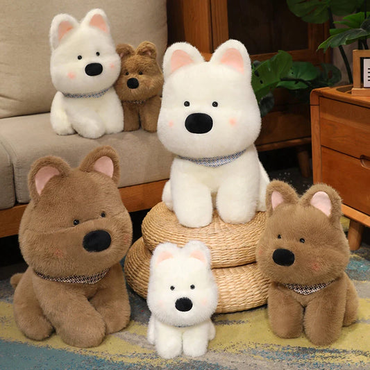 25/35/45cm Fluffy Cute Plush Dog 2 Colours 11201011 - Snuggle Time