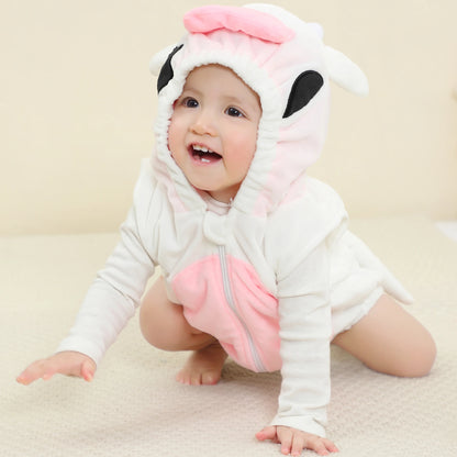 Newborn Sleeveless Cow Romper Suit 0-24mth 10205121 - Snuggle Time