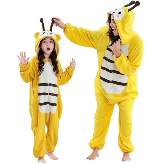 Family Dress-up Bumble Bee Thick Onesie 3yrs-XL Adult 10205153 - Snuggle Time