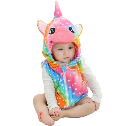 Newborn Sleeveless Colourful Unicorn Romper Suit 0-24mth 10205120 - Snuggle Time