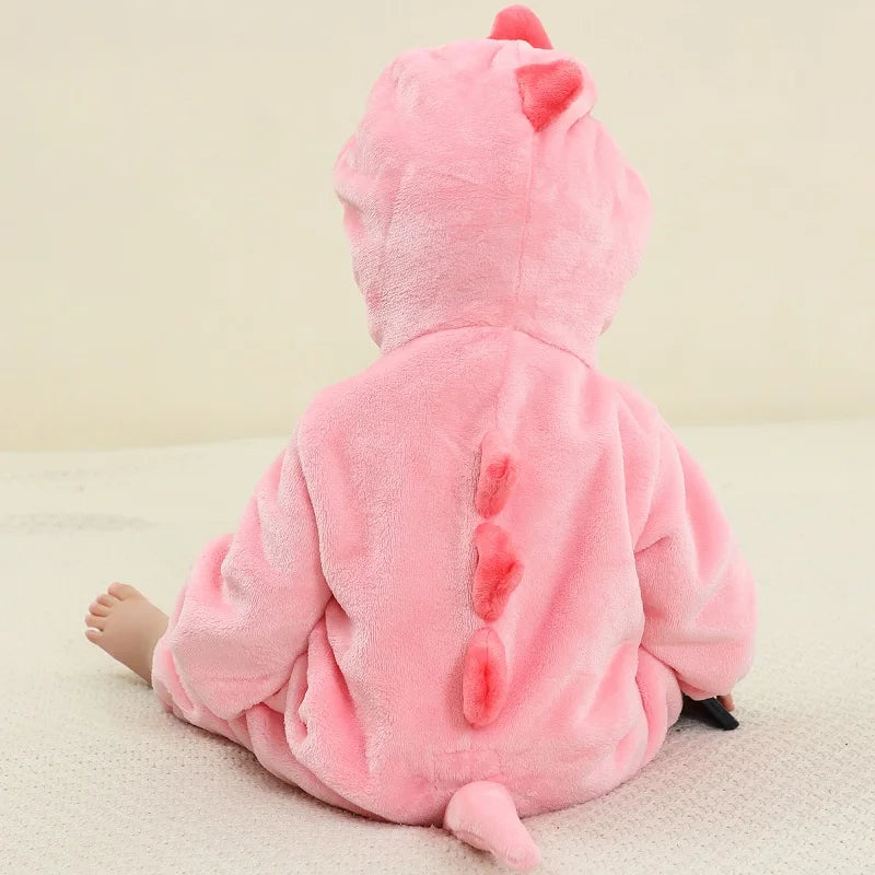 Babies Sky Blue or Pink Hooded Onesie 2-36mth 10205129 - Snuggle Time