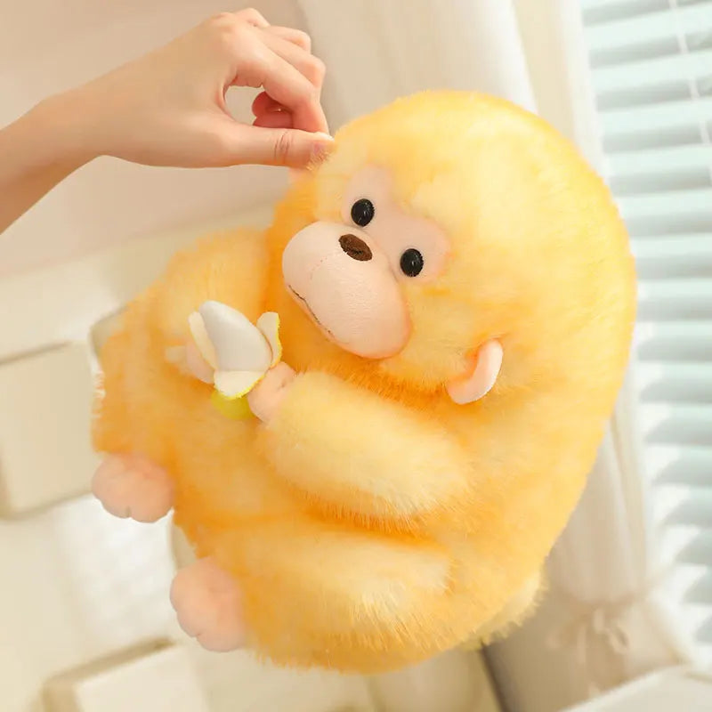 25/30/40cm Furry Plush Chunky Gorilla 2 Colours 11201008 - Snuggle Time