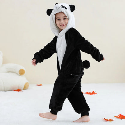 Kids Thick Hooded Panda Onesie 2-11yrs 10205140 - Snuggle Time