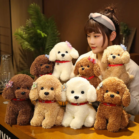 25/30cm Cute Fluffy Plush Puppy 11201028 - Snuggle Time