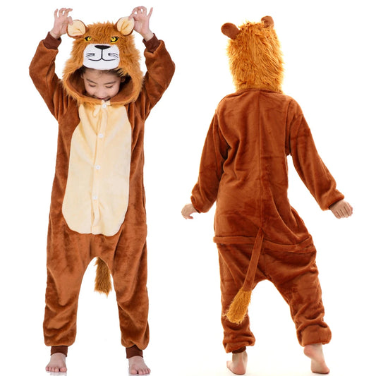 Kids Lion Dress-up Onesie 2-11yrs 10202100 - Snuggle Time
