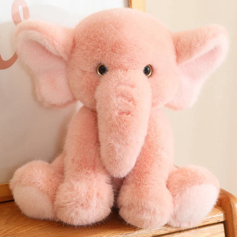 35cm Soft Plush Fluffy Elephant 3 Colours 11201061 - Snuggle Time