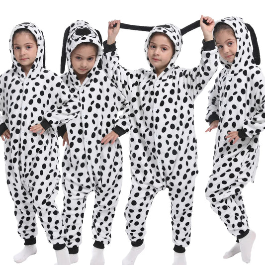 Kids Dalmatian Dress-up Onesie 2-11yrs 10202101 - Snuggle Time