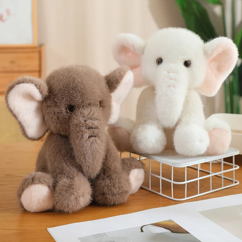 35cm Soft Plush Fluffy Elephant 3 Colours 11201061 - Snuggle Time