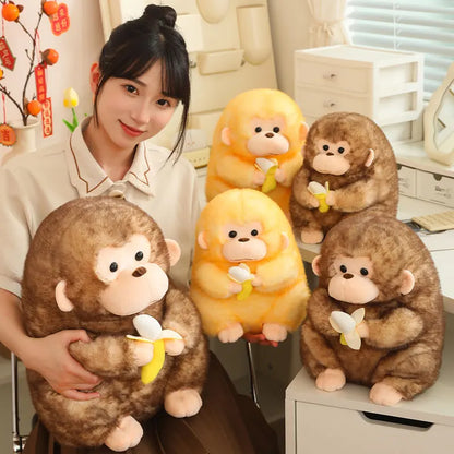 25/30/40cm Furry Plush Chunky Gorilla 2 Colours 11201008 - Snuggle Time