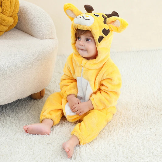 Babies Giraffe Hooded Onesie 2-36mth 10205128 - Snuggle Time