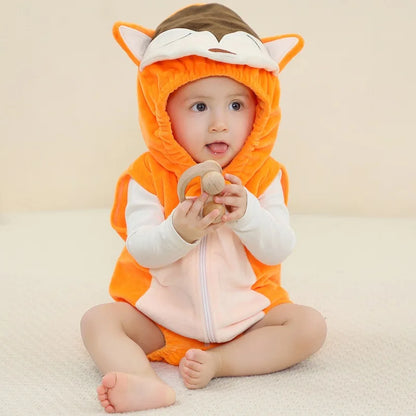 Newborn Sleeveless Fox Romper Suit 0-24mth 10205119 - Snuggle Time