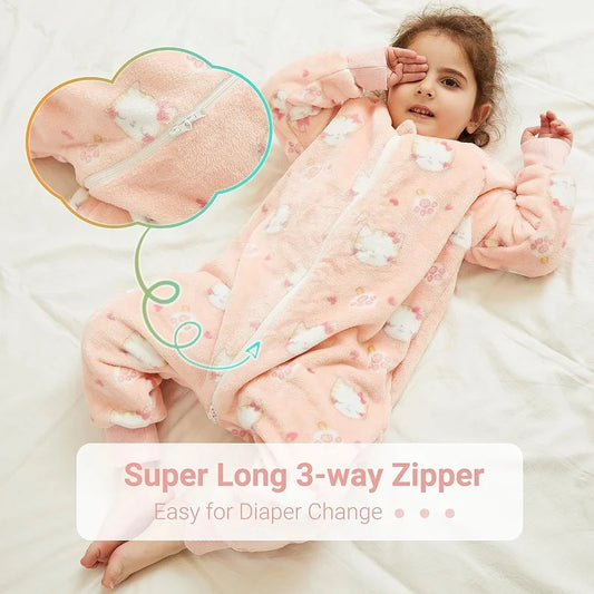 Baby & Toddler Girls Pink Cat Onesie 9mth-6yrs 10205104 - Snuggle Time