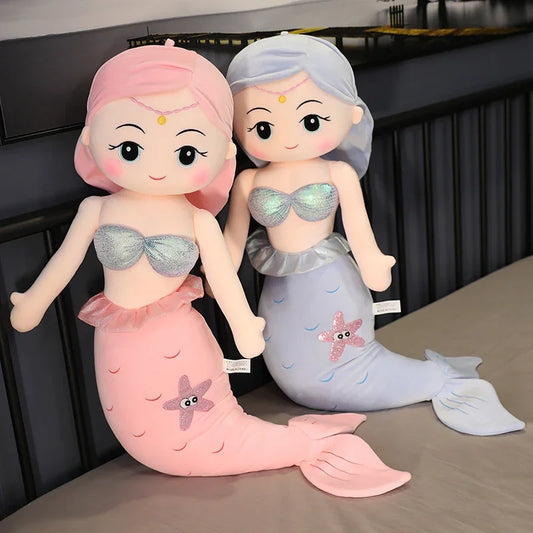 60/85cm Soft Plush Mermaid Doll 2 Colours 11201051 - Snuggle Time