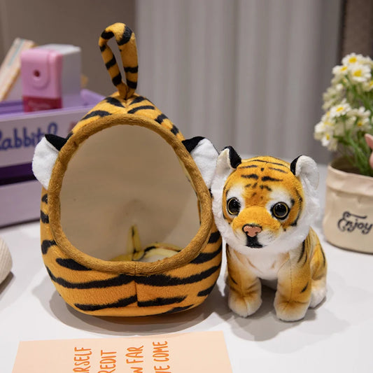 18cm Plush Big Cat with Carry Nest 4 Designs 11204199