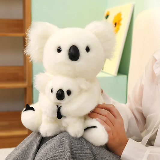 28cm Koala Bear with Baby Grey or White Plush Toy 11204196