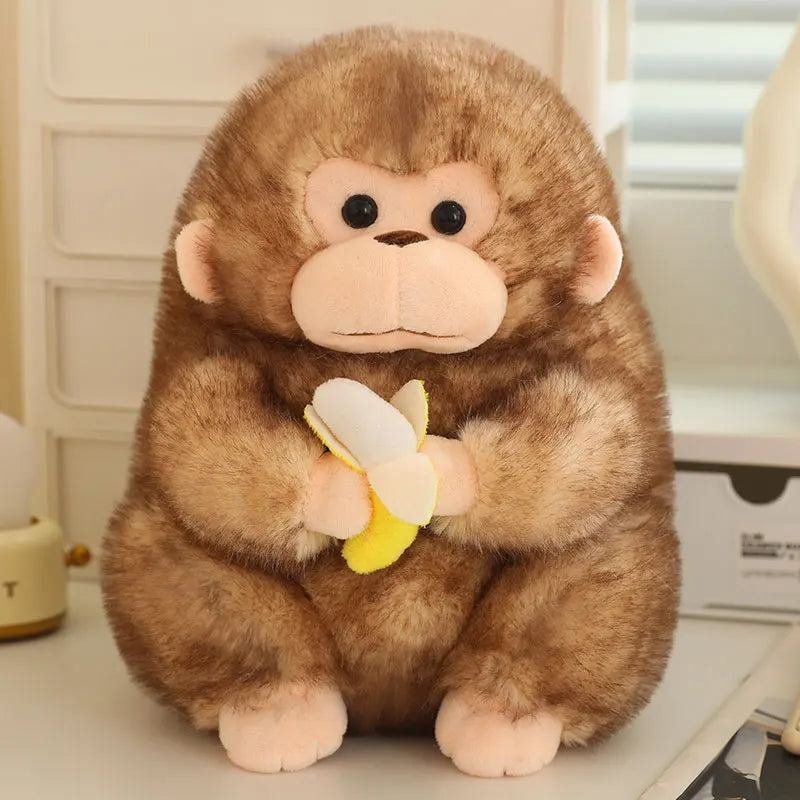25/30/40cm Furry Plush Chunky Gorilla 2 Colours 11201008 - Snuggle Time
