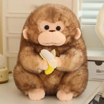 25/30/40cm Furry Plush Chunky Gorilla 2 Colours 11201008 - Snuggle Time