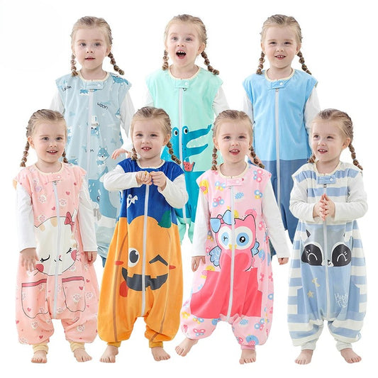 Kids Fun Cartoon Design Sleeveless Onesie 7 Designs 1-6yrs 10205145 - Snuggle Time